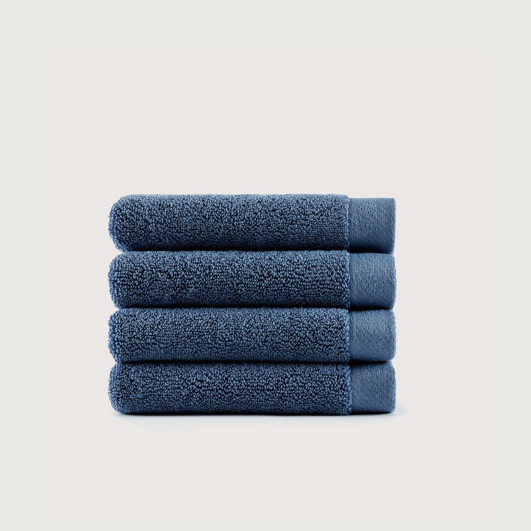 Heavyweight Cotton Washcloths - Lapiz Blue