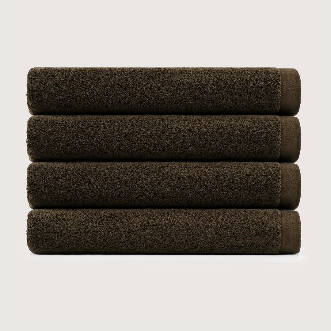 Heavyweight Cotton Bath Sheets - Espresso Brown