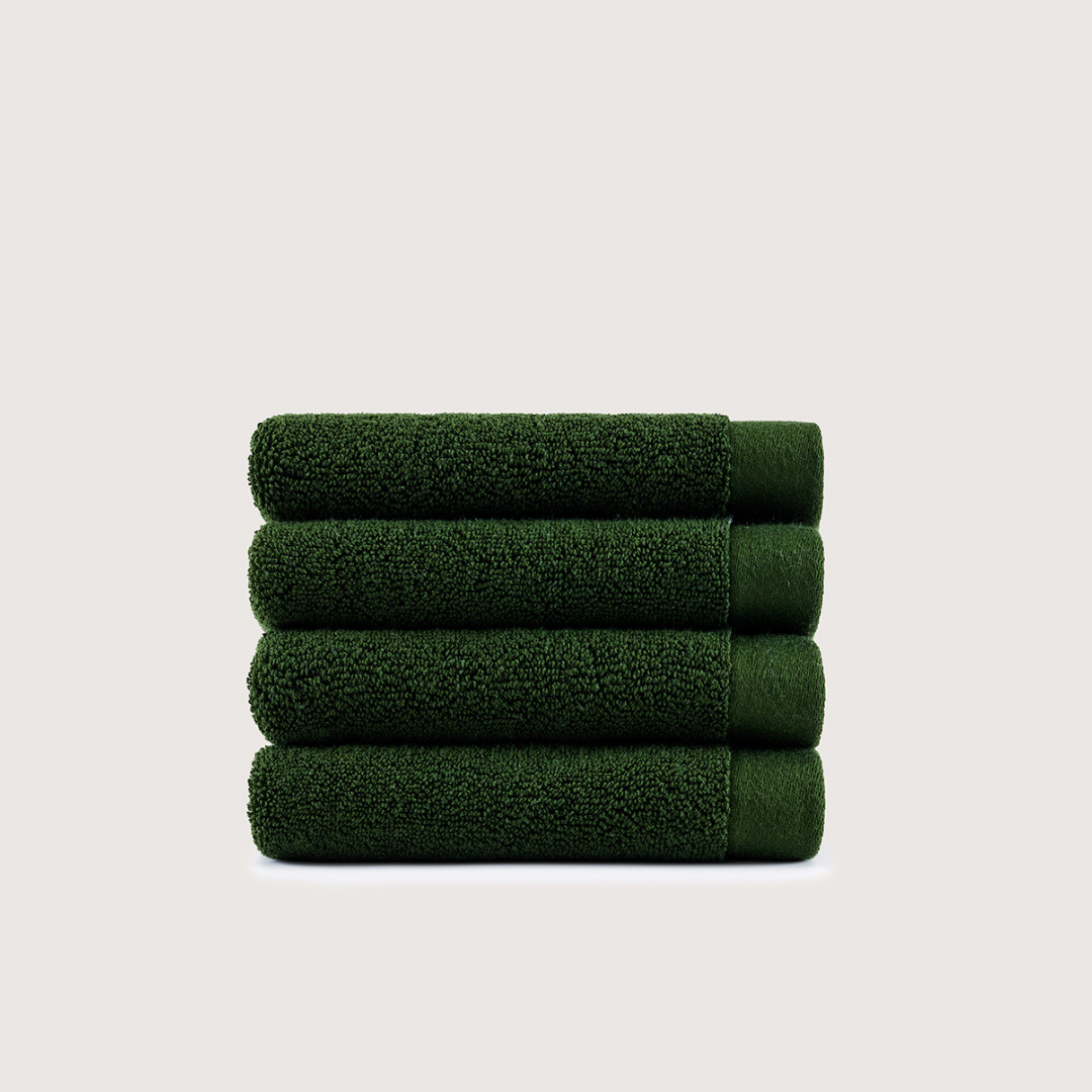Heavyweight Cotton Washcloths - Olive Green