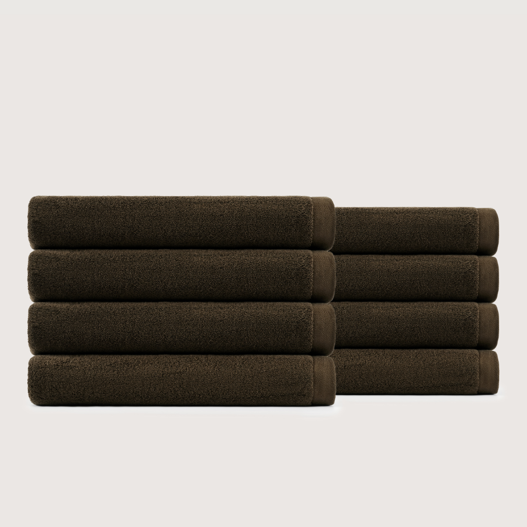 Heavyweight Cotton Bath Sheets - Espresso Brown