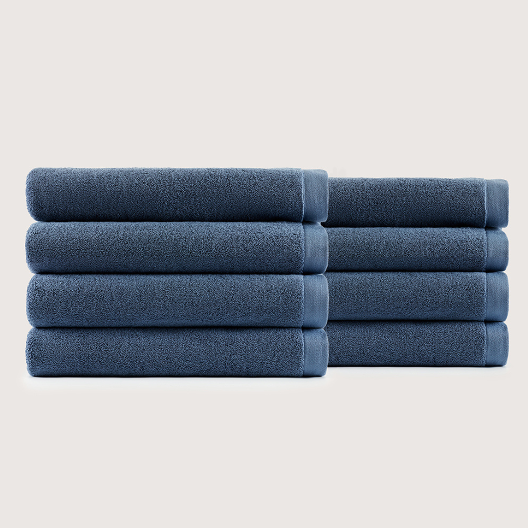 Heavyweight Cotton Bath Towels - Lapiz Blue