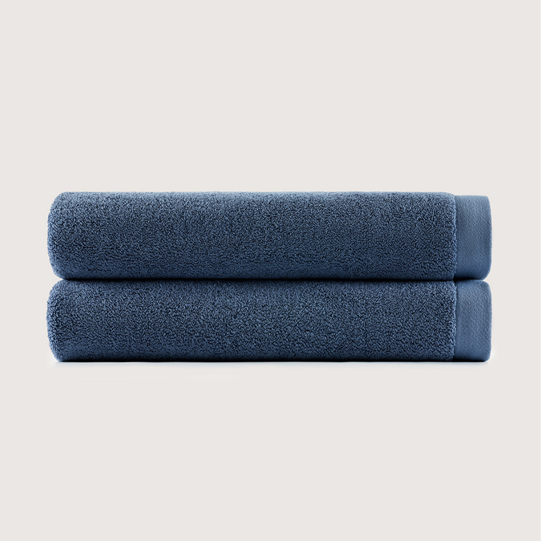 Heavyweight Cotton Bath Towels - Lapiz Blue