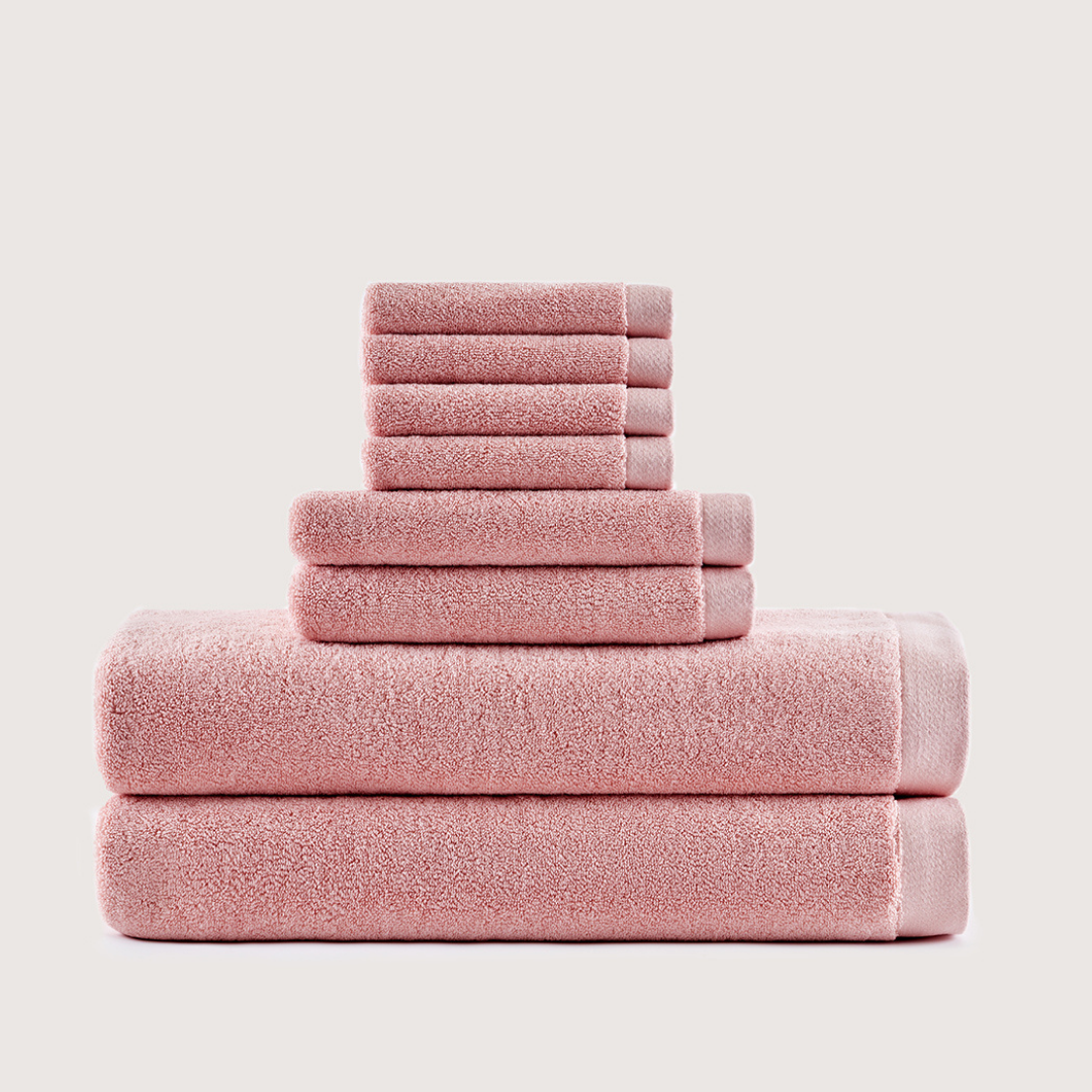Heavyweight Bath Bundle - Coral Pink