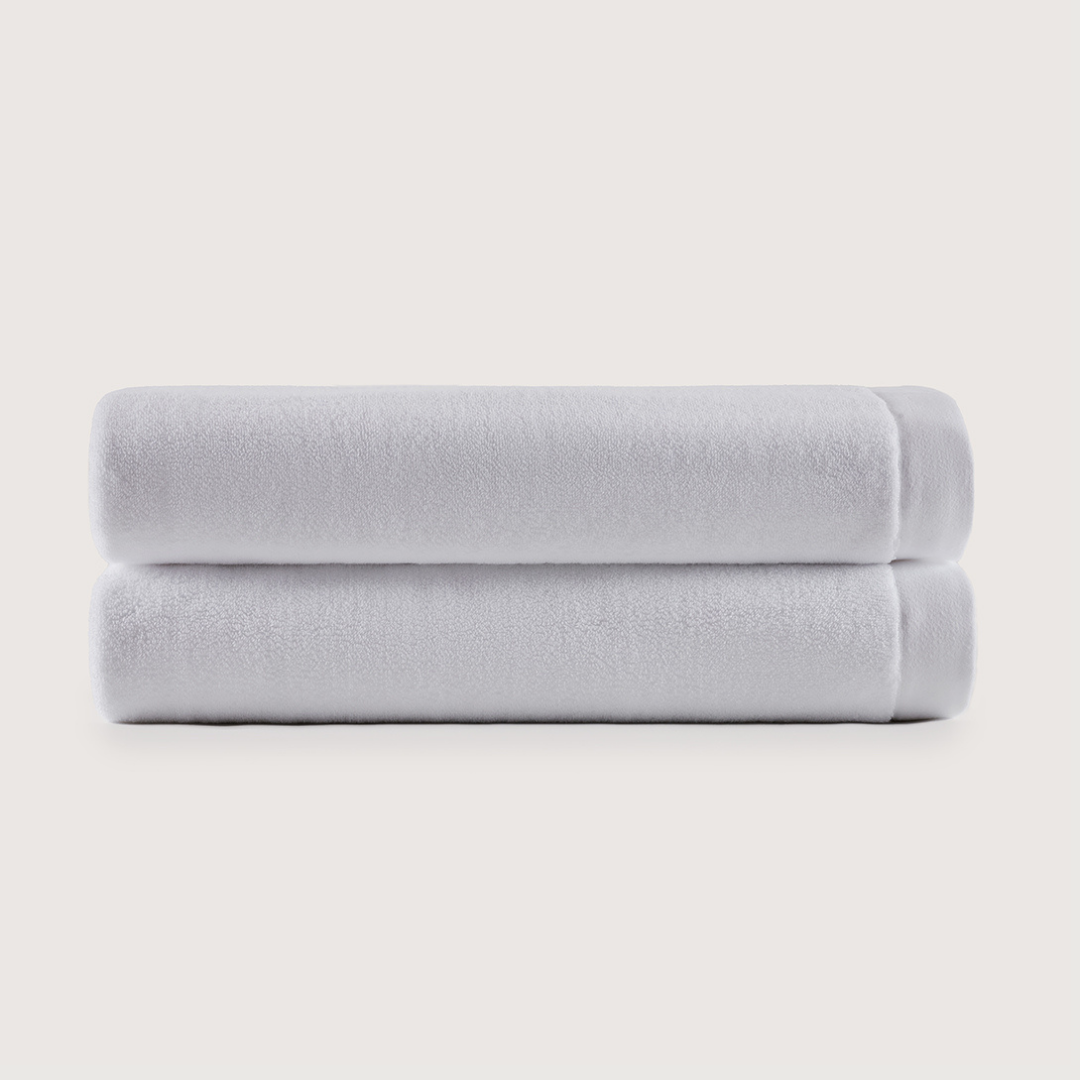 Heavyweight Cotton Bath Towels - Cloud White