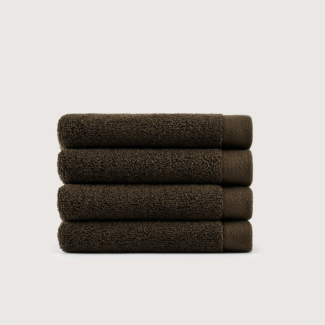 Heavyweight Cotton Washcloths - Espresso Brown