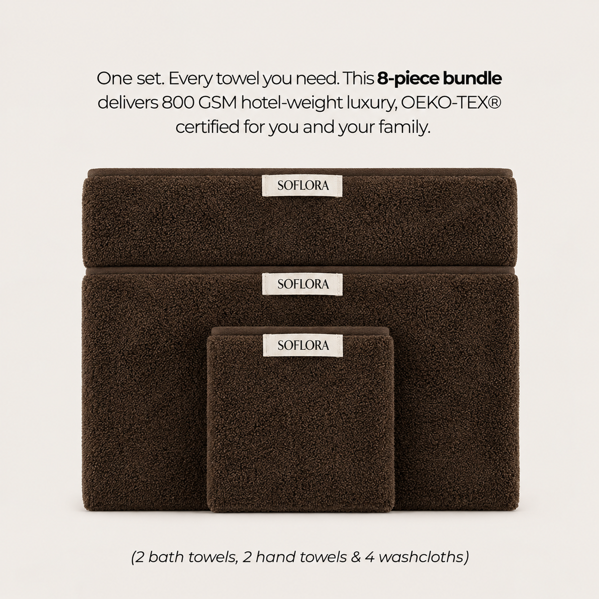 Heavyweight Bath Bundle - Espresso Brown