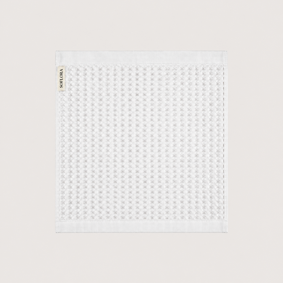 Waffle Washcloths - flat lay
