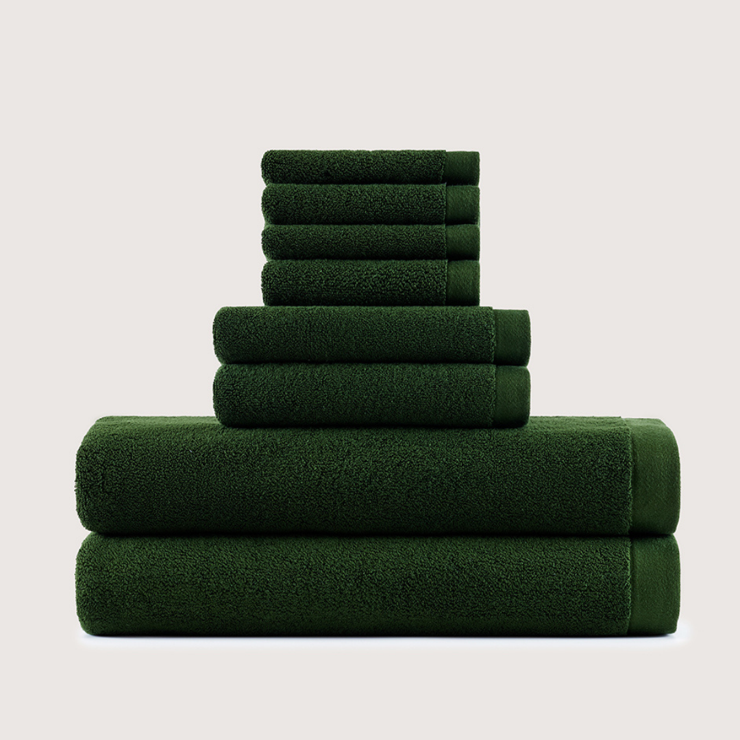 Heavyweight Bath Bundle - Olive Green