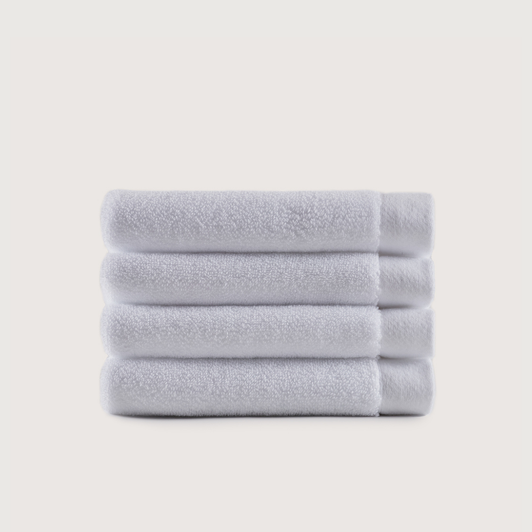 Heavyweight Cotton Washcloths - Cloud White