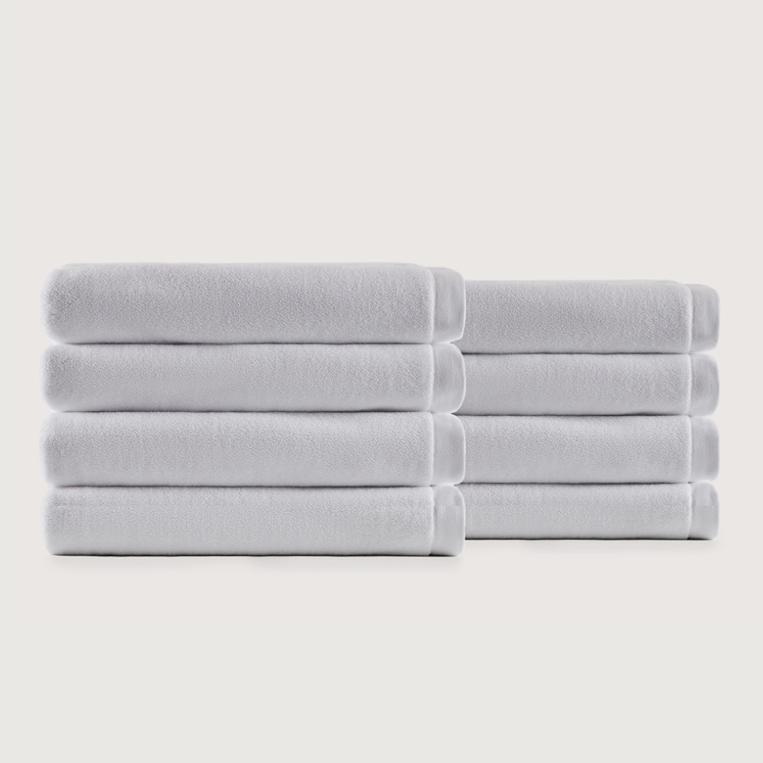 Heavyweight Cotton Bath Towels  - Cloud White