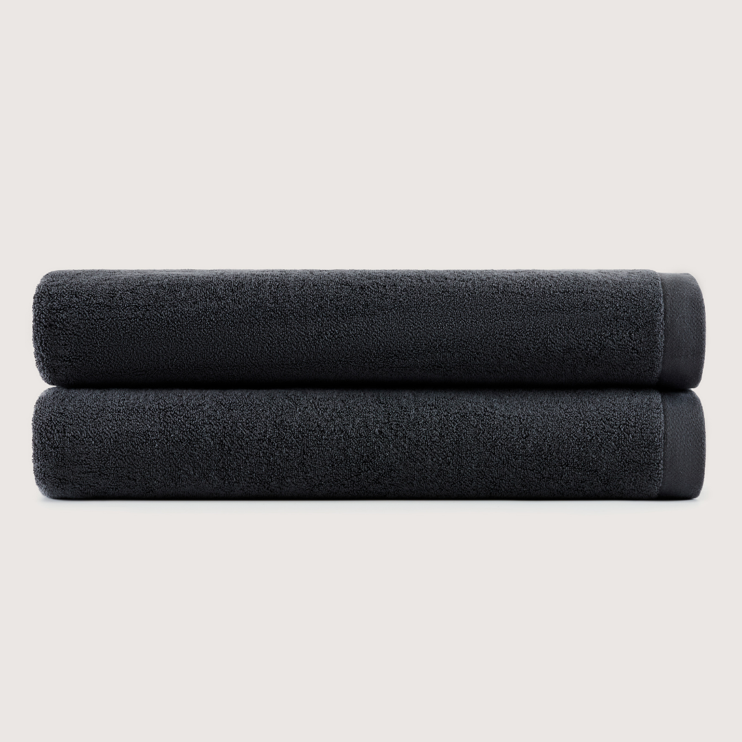 Heavyweight Cotton Bath Sheets - Charcoal