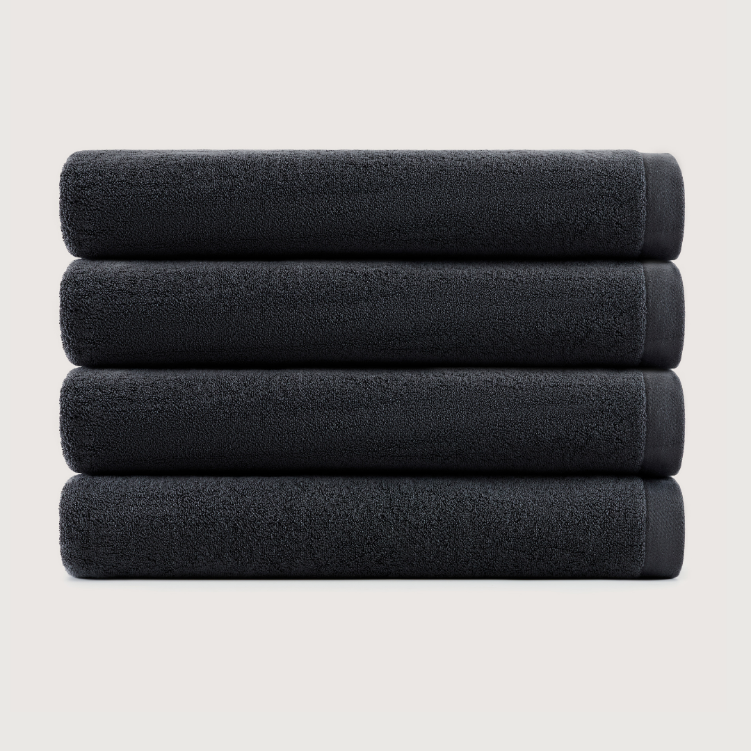 Heavyweight Cotton Bath Sheets - Charcoal