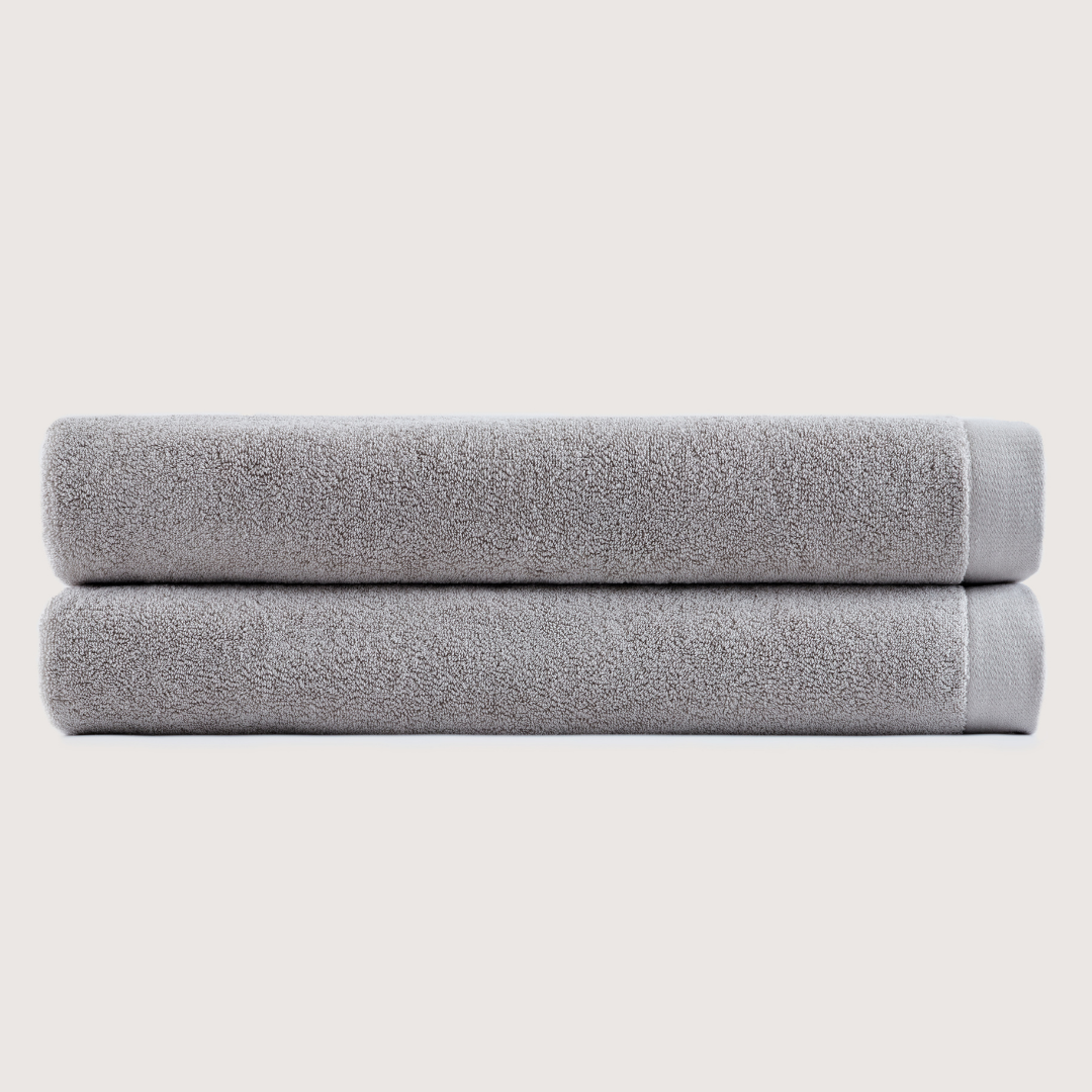 Heavyweight Cotton Bath Sheets - Stone Grey