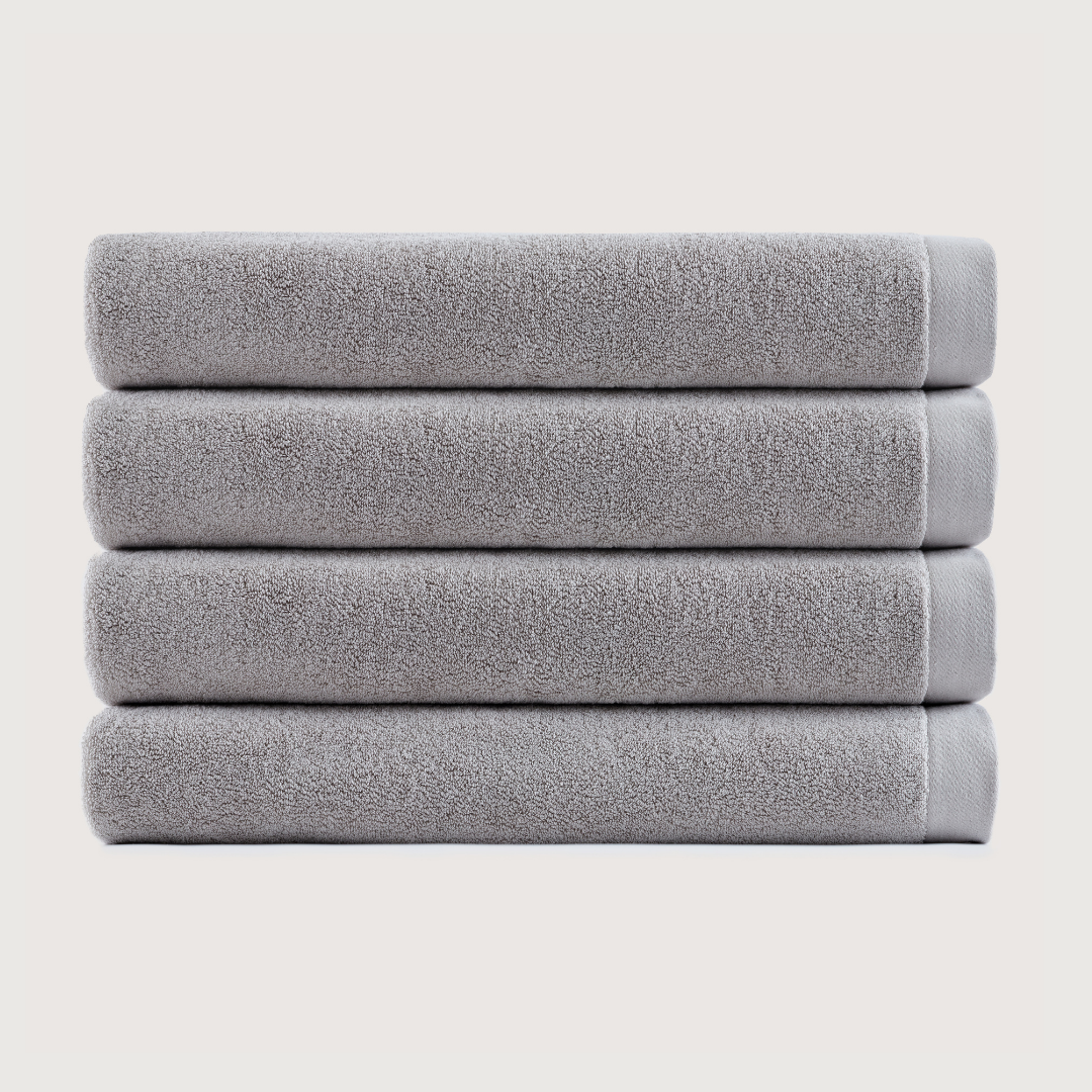 Heavyweight Cotton Bath Sheets - Stone Grey
