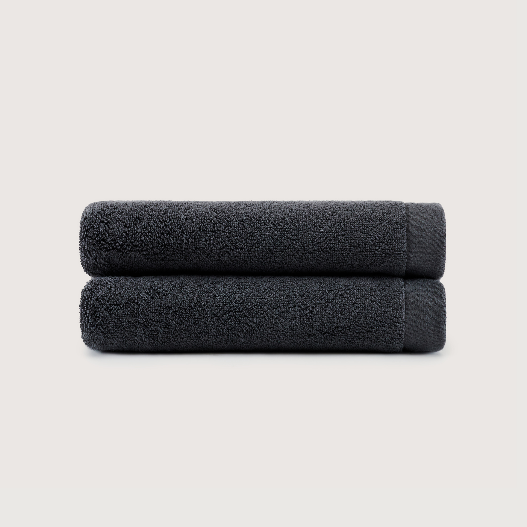 Heavyweight Cotton Hand Towels - Charcoal