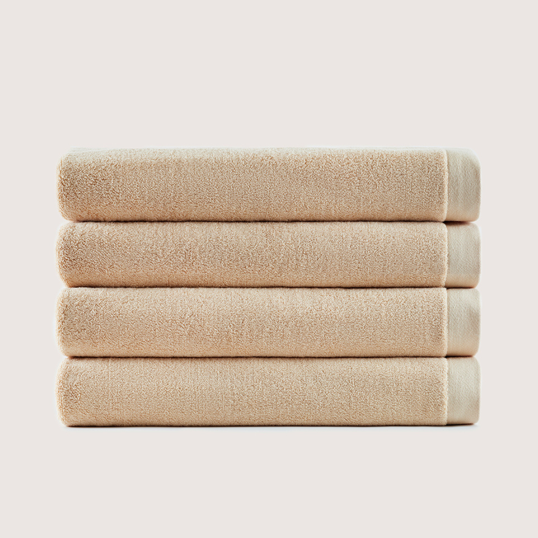Heavyweight Cotton Bath Towels - Sand