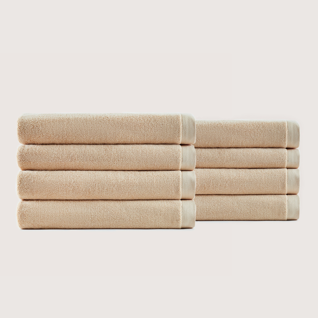 Heavyweight Cotton Bath Towels - Sand