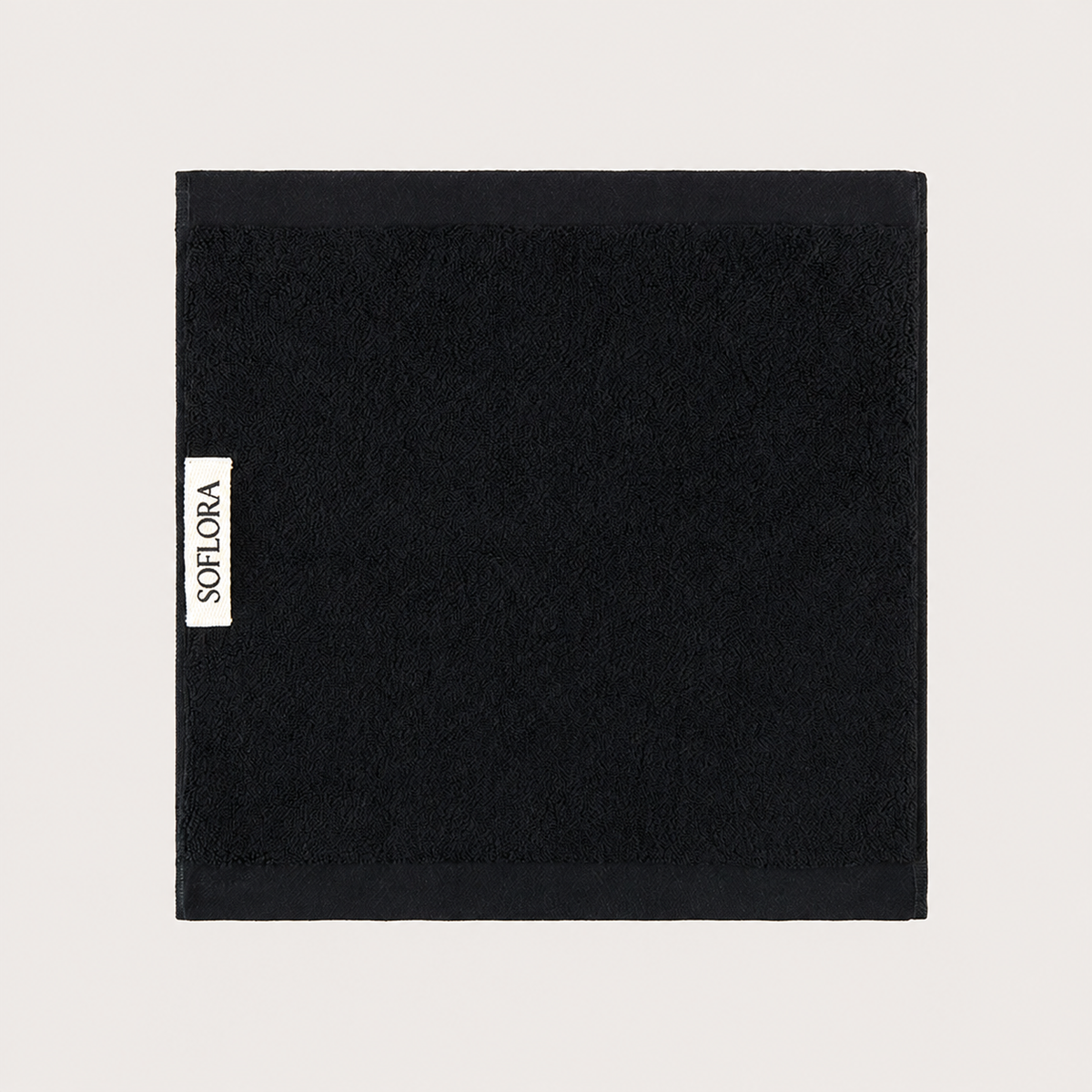 Heavyweight Cotton Washcloths - Midnight Black