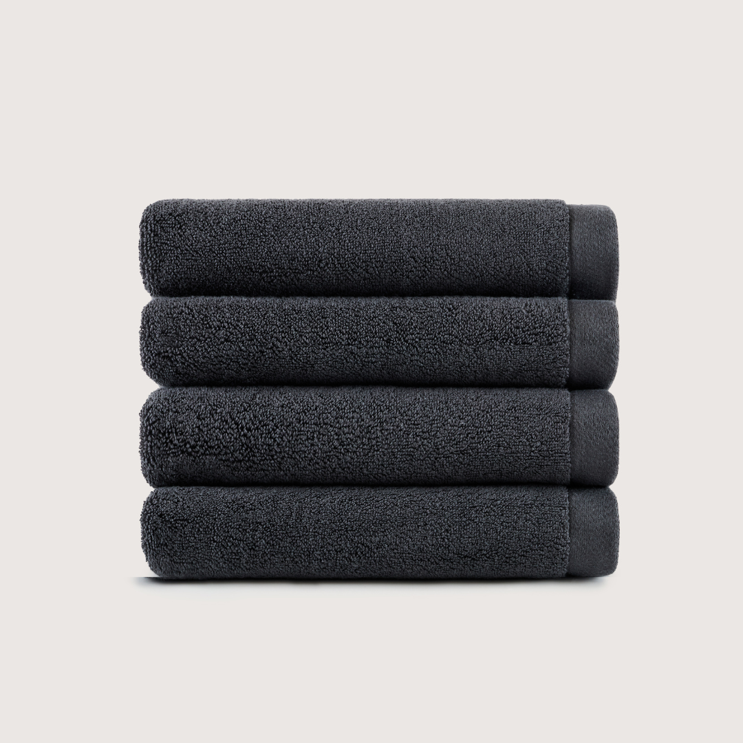 Heavyweight Cotton Hand Towels - Charcoal