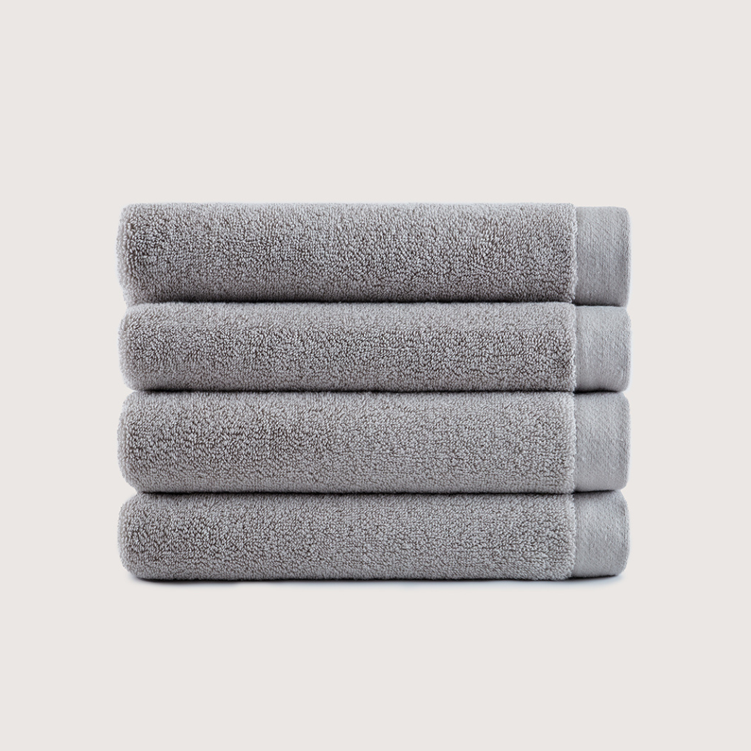 Heavyweight Cotton Hand Towels - Stone Grey