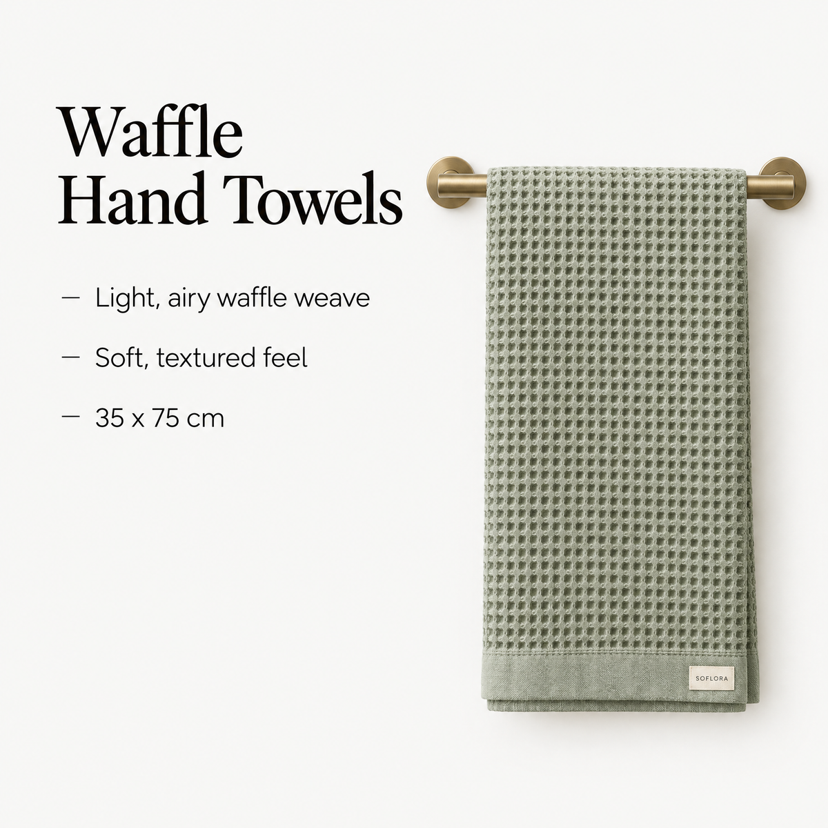 Waffle Luxe Bundle - hand towel details