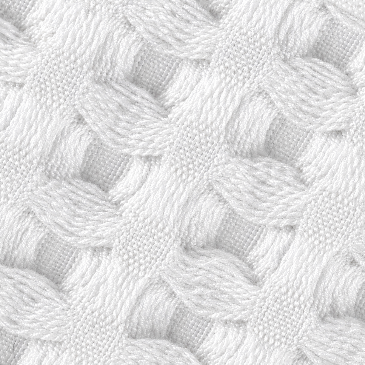 Waffle Bath Bundle - Cloud White waffle texture